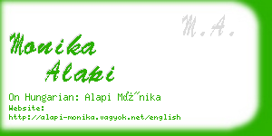 monika alapi business card